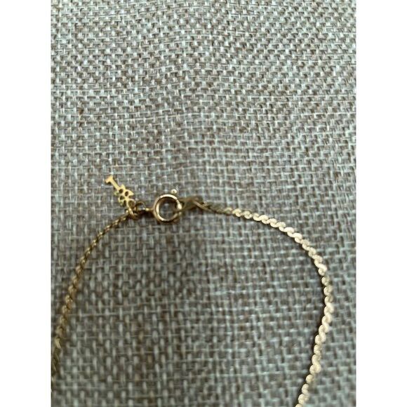 Vintage Crown Trifari Flower Pendant Choker Necklace Gold Tone Retro - Picture 5 of 8